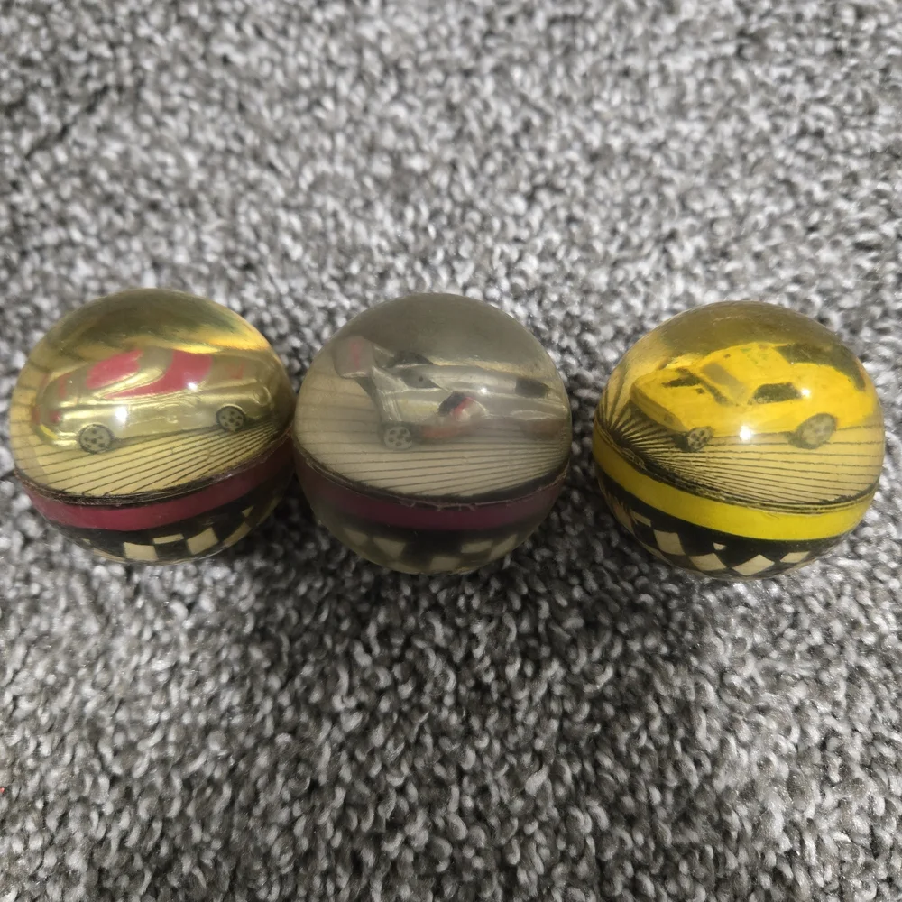 Set of Three Vintage Car Bouncy Ball Toys - Picture 3 of 4